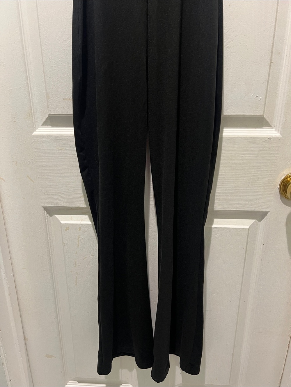 SHEIN Black Slim-Strap Flared Jumpsuit - Picture 8 of 8